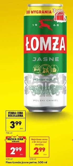 Piwo Łomża jasne pełne