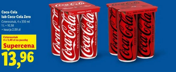 Coca-Cola lub Coca-Cola Zero