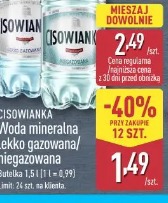 Cisowianka Woda mineralna lekko gazowana/niegazowana