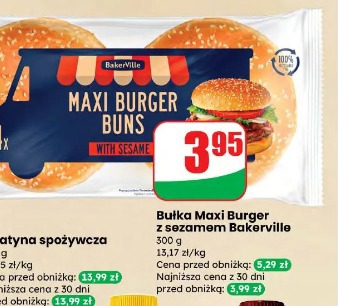 Bułka Maxi Burger z sezamem Bakerville