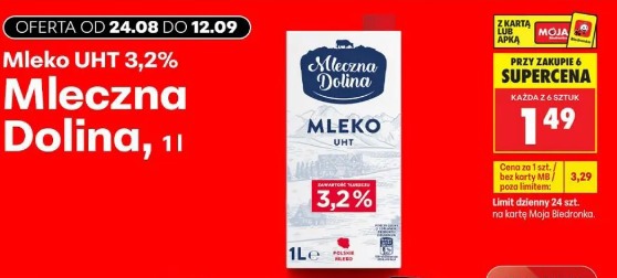 Mleko UHT 3,2% Mleczna Dolina