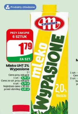 Mleko UHT 2% Wypasione Mlekovita