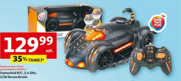 Samochód R/C, 2,4 GHz, 1/16 Nocna Bestia One Two Fun