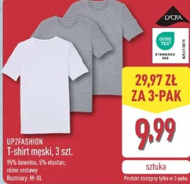 T-shirt męski, 3 szt.