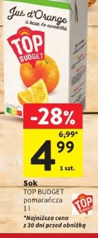 Sok Top Budget pomarańcza