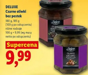 Deluxe Czarne oliwki bez pestek