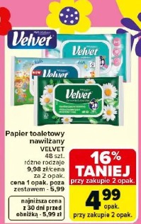 Papier toaletowy nawilżany VELVET
