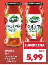 Łowicz Sos słodko-kwaśny, spaghetti