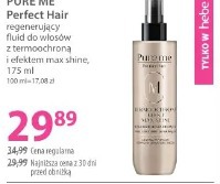 Pure Me Perfect Hair regenerujący fluid do włosów z termoochroną i efektem max shine