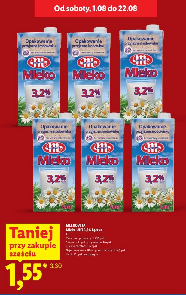 Mlekovita Mleko UHT 3,2% Łączka