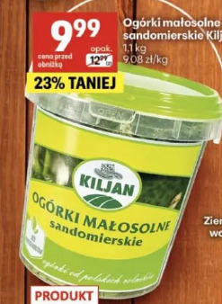 Ogórki małosolne sandomierskie Kiljan