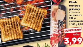 Oskroba Chleb tostowy grillowy z masłem i czosnkiem