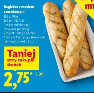 Bagietka z masłem czosnkowym