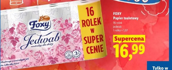 Foxy Papier toaletowy jedwab