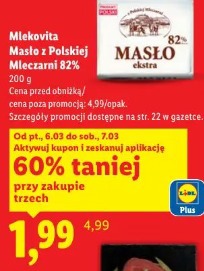 Mlekovita Masło z Polskiej Mleczarni 82%