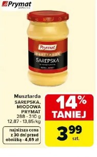 Musztarda Sarepska, miodowa Prymat