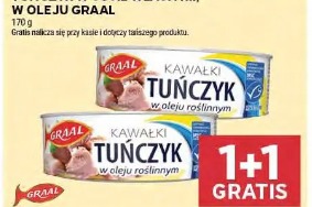 Tuńczyk w sosie własnym, w oleju Graal