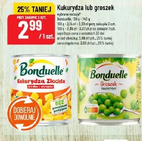 Kukurydza lub groszek Bonduelle