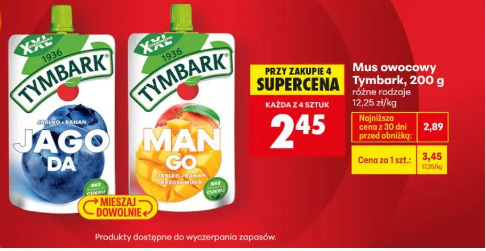 Mus owocowy Tymbark, 200 g