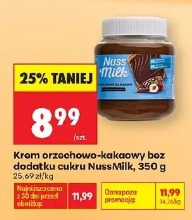 Krem orzechowo-kakaowy bez dodatku cukru NussMilk