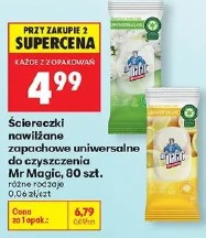 Ściereczki nawilżane zapachowe uniwersalne do czyszczenia Mr Magic