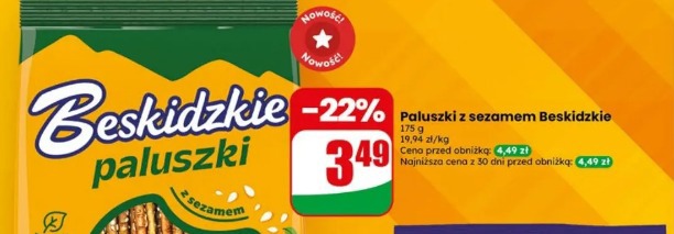Paluszki z sezamem Beskidzkie