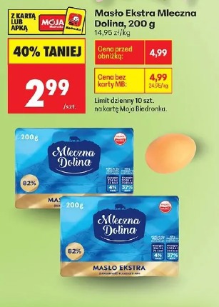 Masło Ekstra Mleczna Dolina