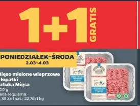 Mięso mielone wieprzowe z łopatki Sztuka Mięsa