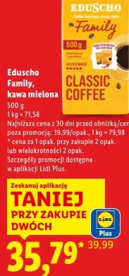 Eduscho Family, kawa mielona