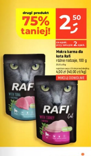 Mokra karma dla kota Rafi