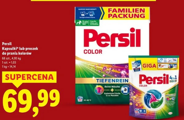 Persil Kapsułki lub proszek do prania kolorów