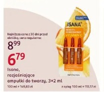 Isana rozjaśniające ampułki do twarzy 3x2 ml