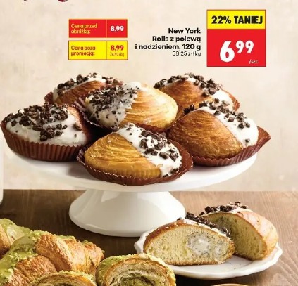 New York Rolls z polewą i nadzieniem