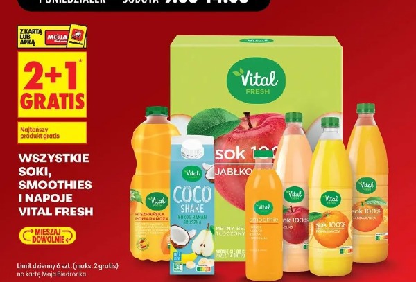 Wszystkie soki, smoothies i napoje Vital Fresh