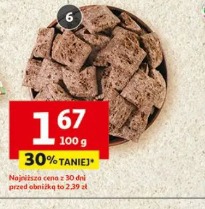 Poduszkowce zbożowe z kremem o smaku czekoladowym