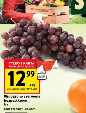 Winogrono czerwone bezpestkowe