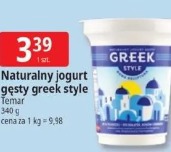 Naturalny jogurt gęsty greek style Temar