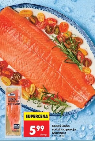 Łosoś Coho rodzinna porcja Marinero