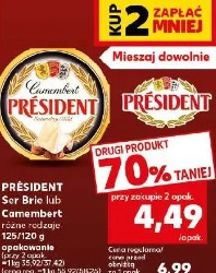 Président Ser Brie lub Camembert