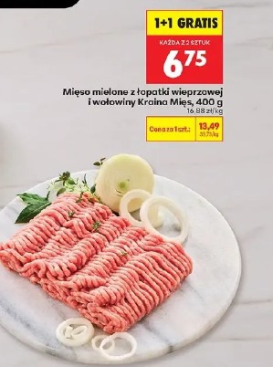 Mięso mielone z łopatki wieprzowej i wołowiny Kraina Mięs