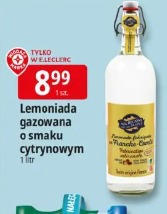 Lemoniada gazowana o smaku cytrynowym