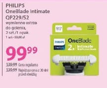 Philips OneBlade Intimate QP229/52 wymienne ostrza do golenia