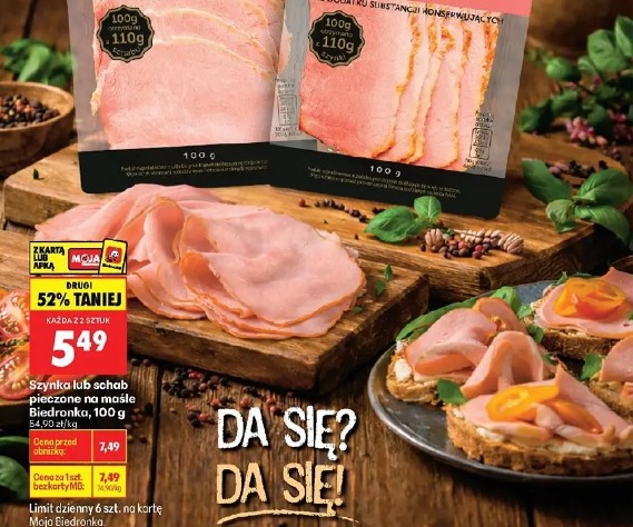 Szynka lub schab pieczone na maśle Biedronka