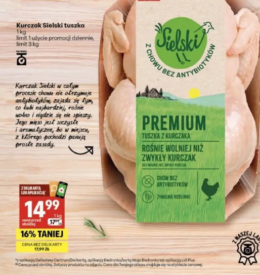 Sielski premium tuszka z kurczaka