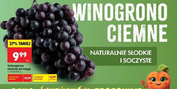 Winogrono ciemne na wagę