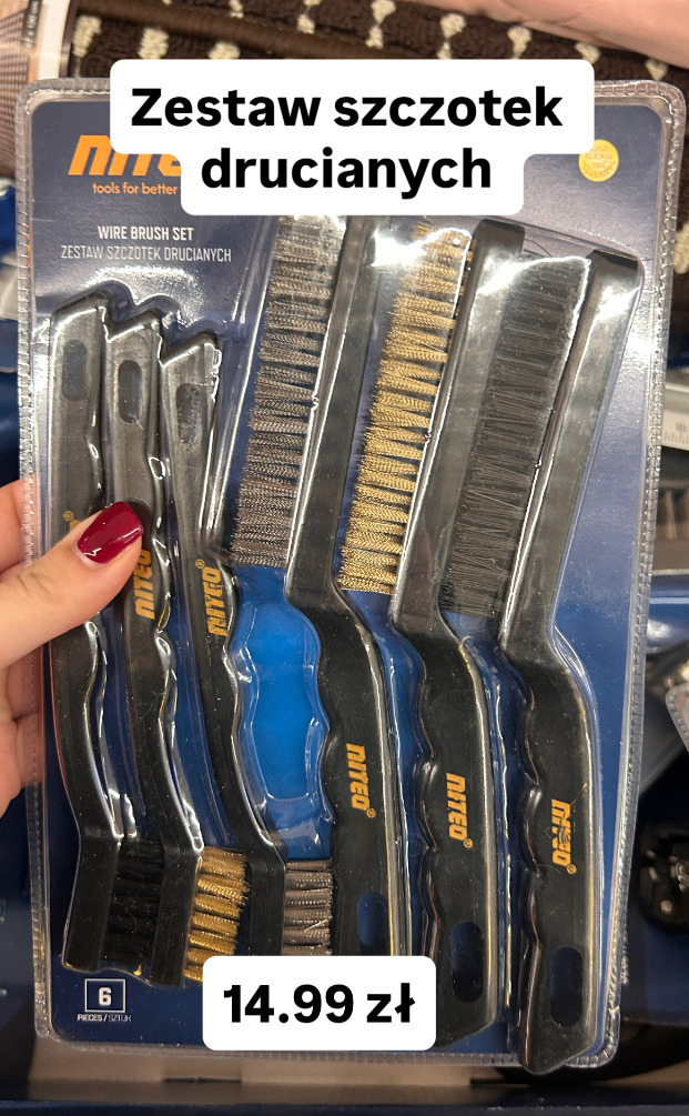 Niteo zestaw szczotek drucianych