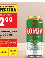 Łomża jasne pełne piwo