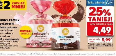 Sunny Family Czekowafle wielozbożowe