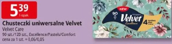 Chusteczki uniwersalne Velvet Velvet Care