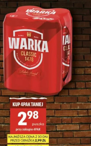 Piwo Warka Jasne Pełne